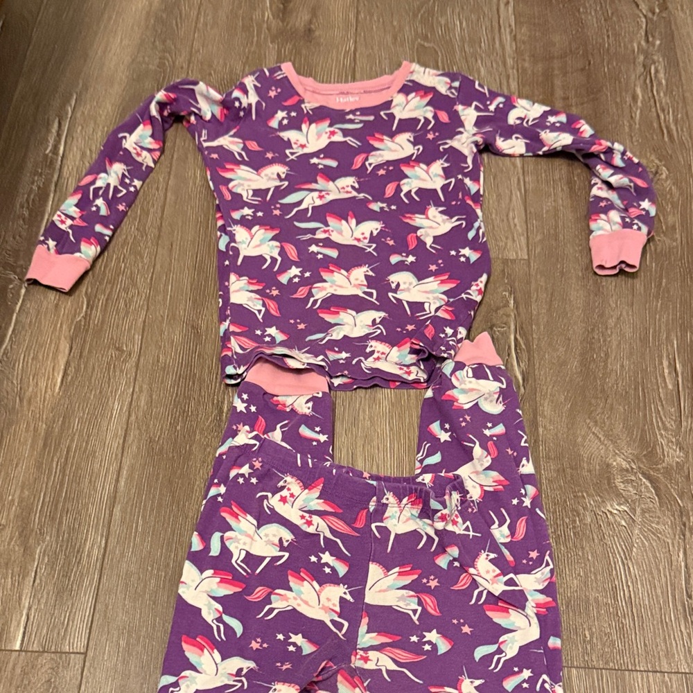 Hatley Magical Unicorn Kids Pajama Set - Purple and Pink